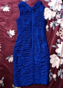 Xscape Royal Blue Rhinestone Embellished Dress