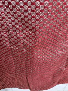 Red &amp; Gold Saree Skirt