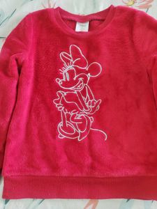 Girls Minnie Mouse Fleece Sweatshirt