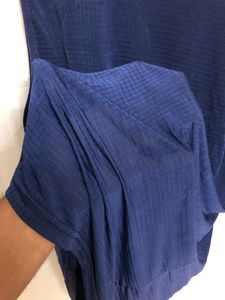 Blue sleeveless Dress