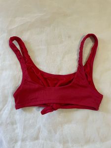 Red Knot Front Bikini Top