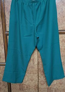 Plus Size Bottle Green Colour pants with pockets
