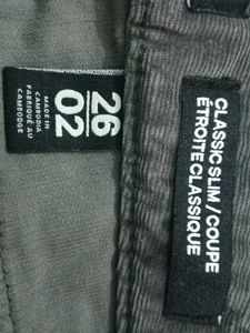 Gray Corduroy Pants