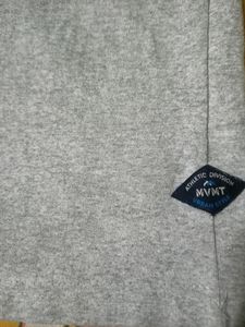 OlTypography Print Slim Fit Crew-Neck T-shirt Gray