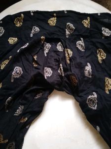 Black salwar suit with Floral Print