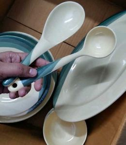 Brand New Premium Melamine Full Dinner Set – 21 Pc