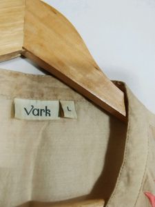 Vark Tan Embroidery Printed Shrug (Women)