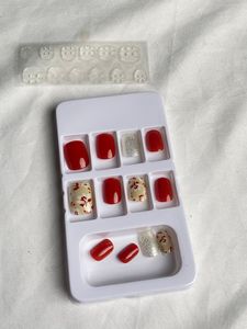 GEL EFFECT NAILS SET (12 Pcs)