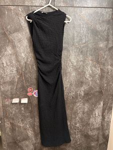 Zara Elegant Black Maxi Dress
