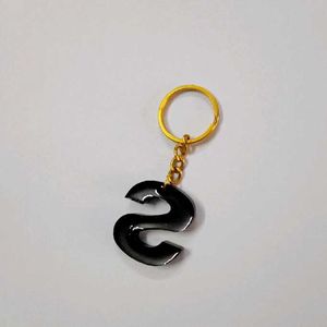 'S' Glitter Keychain