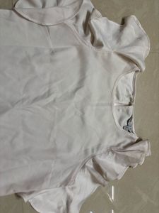 Coast Off-White Cold-Shoulder Ruffle Sleeve