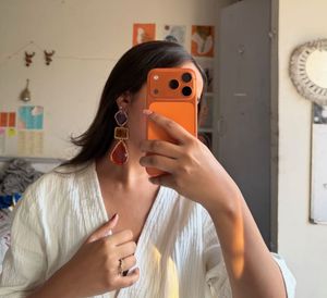 Unique Gemstone Drop Earrings