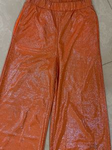 y2k Orange Wide-Leg Pants