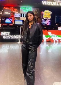 Shiny Black Faux Leather Pants