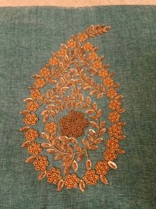 5 Teal Embroidered covers