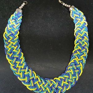 Handmade Beaded Statement Necklace