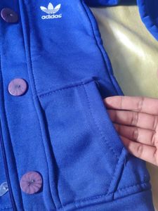 Adidas Blue Hooded Jacket