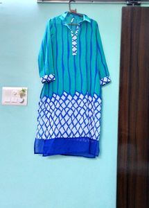 Vibrant Sea-Green Kurta