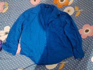 Blue Oversized Shirt