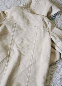Cozy Beige Hooded Jacket