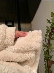 Cream Fuzzy Teddy Jacket