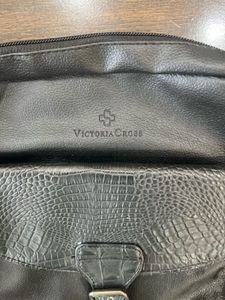 Victoria cross leather bag