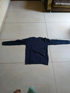 Men's Navy Blue Graphic Print T-Shirt