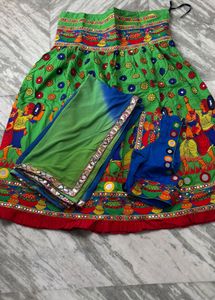 Vibrant Lehenga Choli Set with Mirror Work