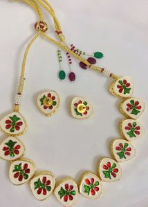 Kundan Necklace and Earrings Set