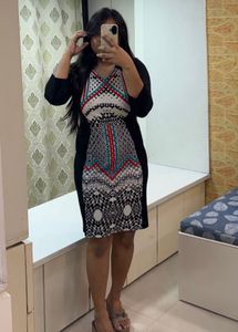 AND Black Patterned Dress