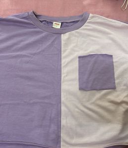Color Block T-Shirt with Pocket