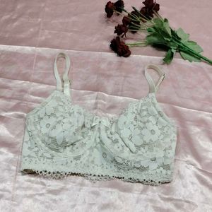 White Lace Bra