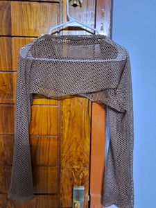 Sheer Mesh Cropped Bolero
