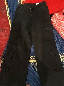 Grey Cargo Pants