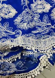 Bohemian Blue Floral Romper