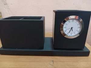 Wooden Revolving Pen And Stationery Holder