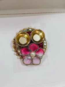 Decorative Tealight Holder haldi kumkum pair of 2