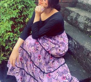 Bohemian Floral Print Maxi Skirt