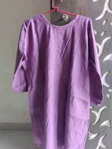 Purple Cotton Kurta