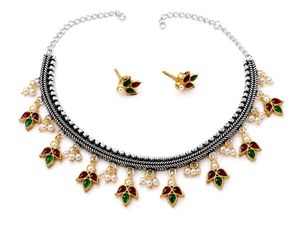 Elegant Ethnic Necklace & Earring Set