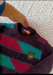 Kids Geometric Pattern Sweater