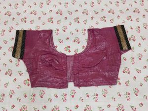Wine Purple Saree with Blouse &amp; Shapewear