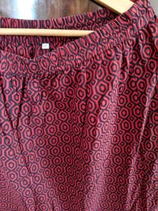 Elegant Maroon &amp; Navy Kurta Set