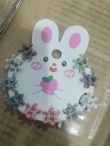 Cute Bunny Hair Clips Set
