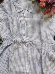 Chic Plaid Button-Up Tunic