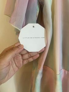 Pastel Rainbow One Shoulder Dress
