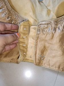 Embellished golden Blouse