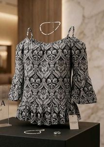 Lowest Prices_Boho Off-Shoulder Ruffle Sleeve Top