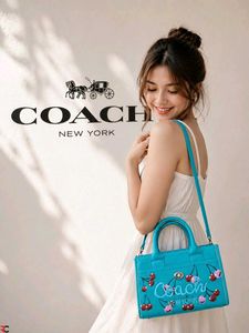Coach Cherry Embroidered Handbag CARGO TOTE ( COPY