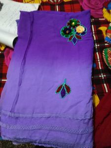 Beautiful Ombre Purple Saree